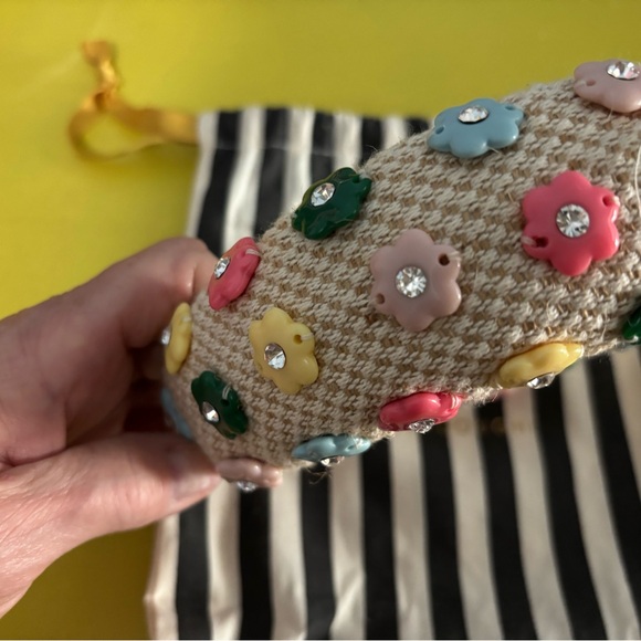 Lele Sadoughi Multicolor Floral Knit Headband EUC Worn once - Picture 3 of 7